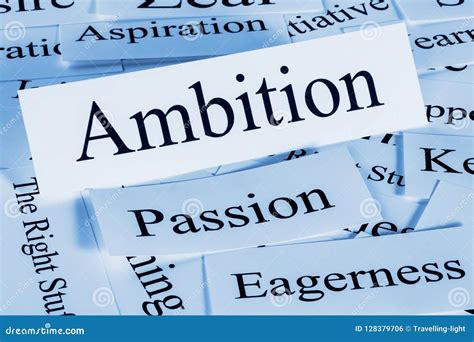 Ambition Word Definition Stock Photography 37877162