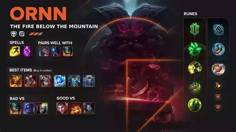 Best Ornn Build Guide Runes Spells Items In League Of Legends