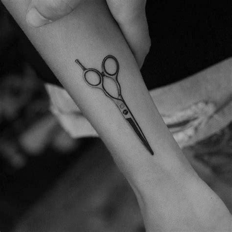 Scissors Tattoo On The Right Inner Forearm Scissors Tattoo Cool