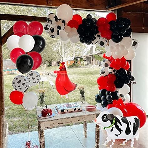 Buy Farm Animal Theme Party Balloon Garland Arch Kit Red Blue White