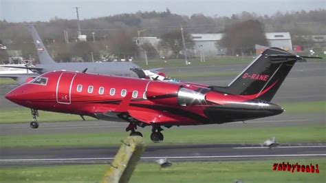 Prestwick Airport Saxon Air Challenger 605 G Rane Former Lewis