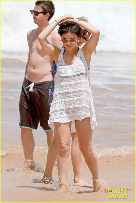 Lucy Hale More Beach Fun With Shirtless Graham Rogers Photo 2902600