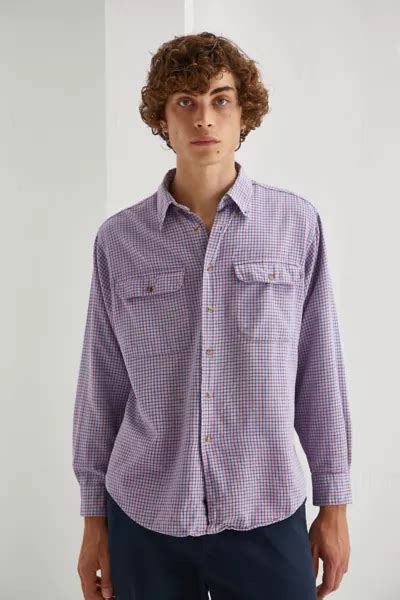 Urban Renewal Vintage Overdyed Wash Flannel Shirt Urban Outfitters Canada