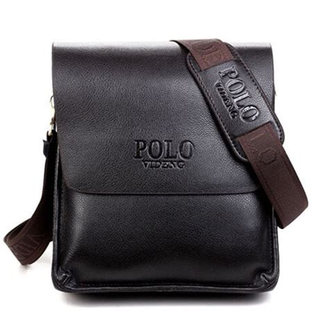 Hot Sale Polo Brand Messenger Bag Mens Bag Over His Shoulder Pu