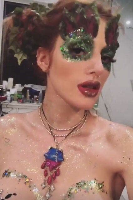 Bella Thorne Goes Topless At 20th Birthday Party Tongue Wrestles With