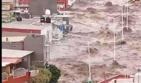 Hilary provoca fuertes lluvias en la península de Baja California