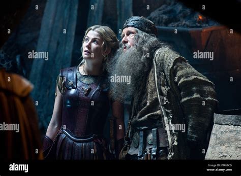 L R Rosamund Pike As Andromeda And Bill Nighy As Hephaestus In Warner