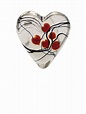 Clear Glass Heart Paperweight With Hearts and Vines- by David Salazar
