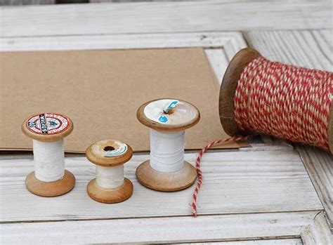 How To Make A Vintage Wooden Thread Spool Ornament Wooden Spools