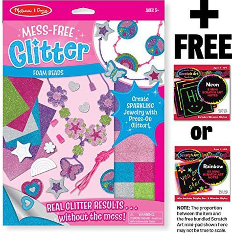 Foam Beads Mess Free Glitter Series Free Melissa And Doug Scratch Art