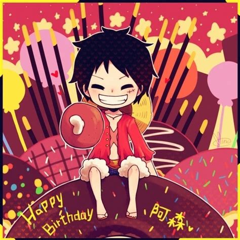 Happy Birthday Luffy One Piece Pinterest