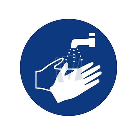 Pictogramsticker Handen Wassen