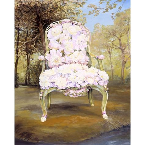 Floral Chair Series Peony Chair Timothy Martin Fine Art