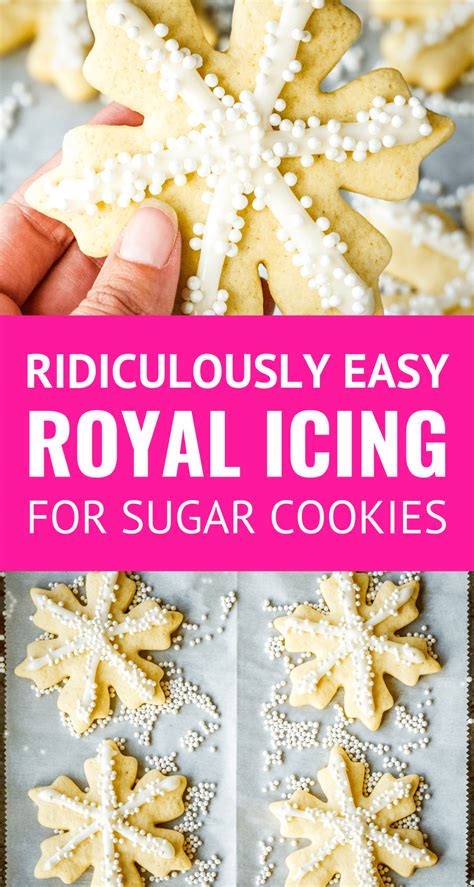 When you pull the whisk or beater up from the mixer, as the icing falls to the bowl, you should. Easy Royal Icing Recipe For Sugar Cookies -- this easy ...