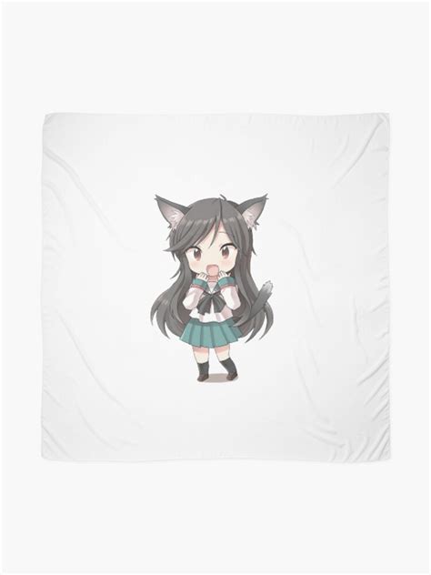 Anime Cat Girl Chibi Scarf By Xithyll Redbubble