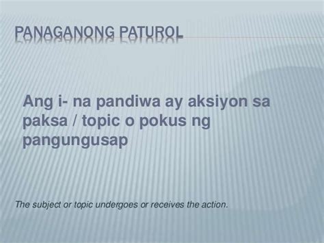 Panaganong Paturol Definitioninformation And More