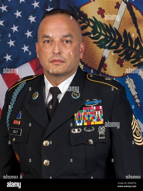 Official Portrait Of Command Sgt Maj Walter Jolly Stock Photo Alamy