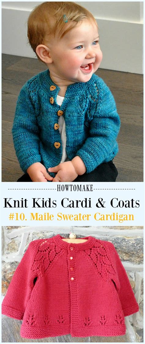 From beginner knitting patterns for baby cardigans to more experienced patterns with lace and cables. Kids Cardigan Sweater Free Knitting Patterns