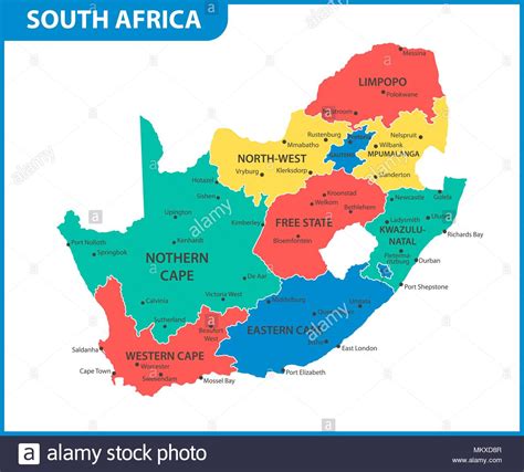 Die frage nach südafrikas hauptstadt können wenige mit gewissheit beantworten. Die detaillierte Karte von Südafrika mit Regionen oder ...