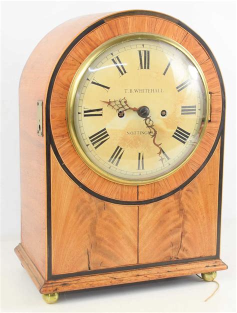 Lot 3 A 19th Centuty Walnut Cased Bracket Clock