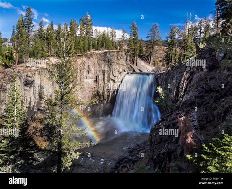 Rainbow Falls Mammoth Lakes Stock Photo Alamy