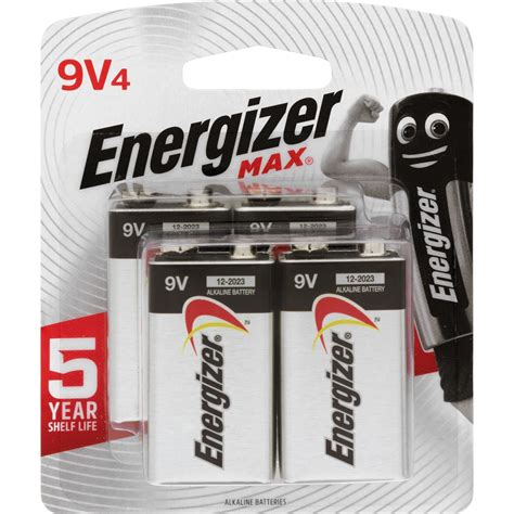Energizer Max 9v Batteries 4 Pack Bunnings Australia