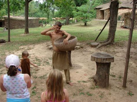 Our Tour Guide Explains How The Cherokee Double Walled Basket Is Made
