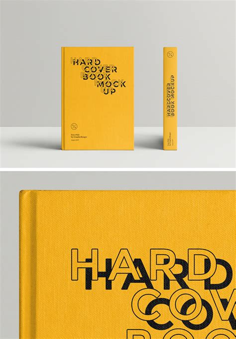 hardcover book mockup  graphicburger