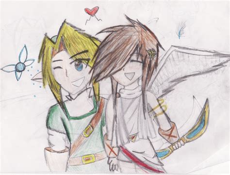 A Picture Of Link And Pit I Drew Super Smash Bros Brawl Fan Art 5685465 Fanpop