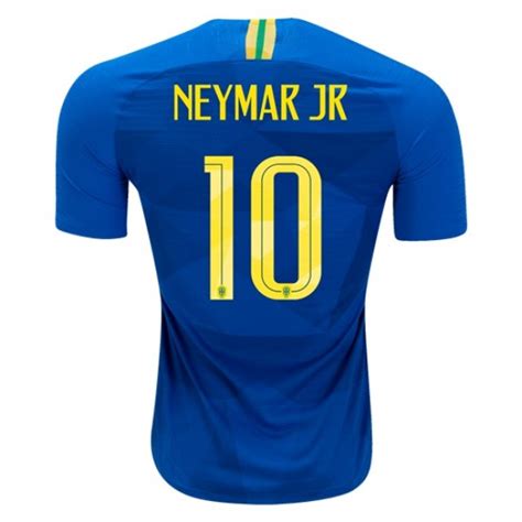 Brazil World Cup 10 Neymar Jr Away Jersey 2018