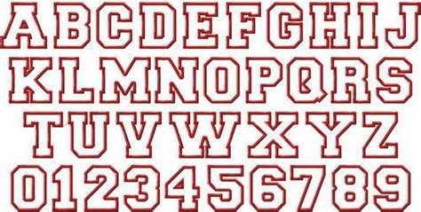 003 Varsity Applique Font Uppercase Letters Embroidery Fonts