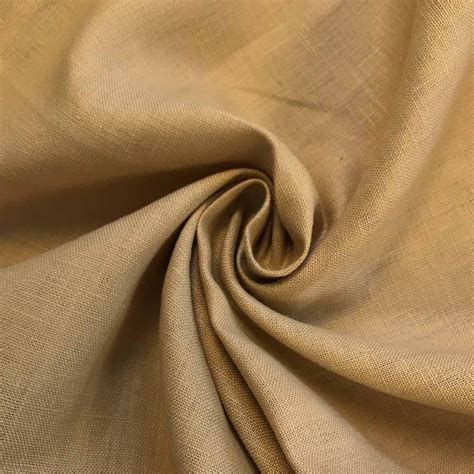 Linen Fabric 60 Wide Natural 100 Linen By The Yard Mist Gold