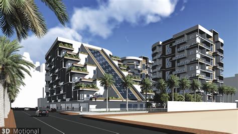 Architectural Animation For Modern Residential Complex In Aldammam 3d