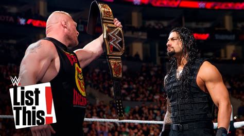 Roman Reigns Greatest Rivals Wwe List This Youtube