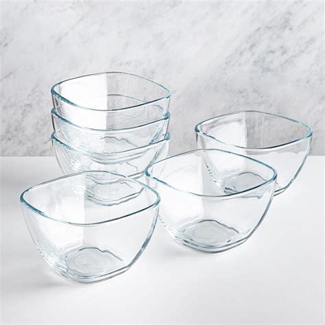 Libbey Serve It Glass Individual Serving Bowl Set Of 6 Clear