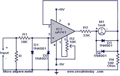 Ampere Meter Circuit Diagram Wiring Digital And Schematic