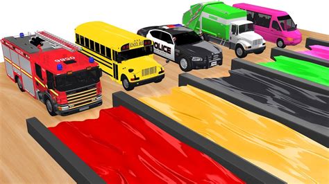 Learn Colors With Street Vehicles For Children Colours For Kids