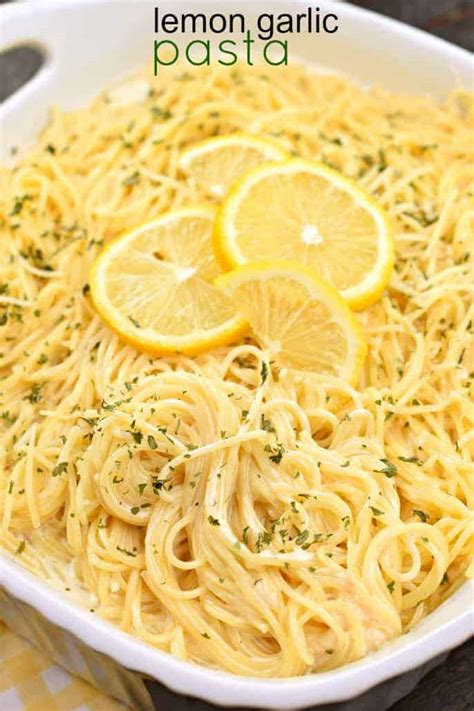 Lemon Garlic Pasta Shugary Sweets