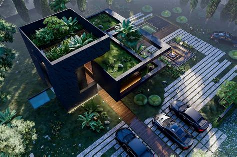 This Modern Eco Home Features A Garden Roof And Integrates The