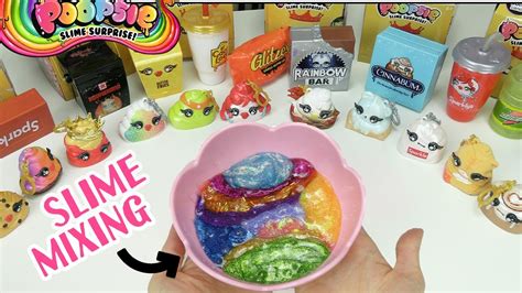 Poopsie Slime Surprise Series 4 Slime Mixing Together In One Bowl Youtube