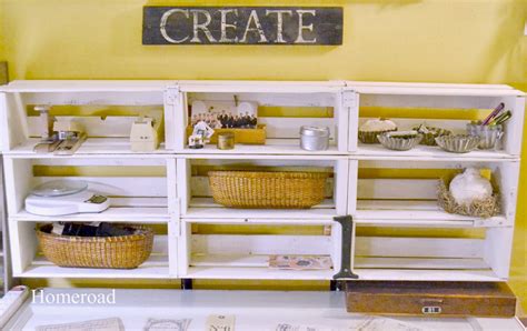 Old dresser for craft room storage. Craft Room with Unique Storage Ideas | Homeroad