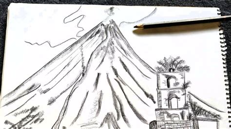 Mayon Volcano Drawing