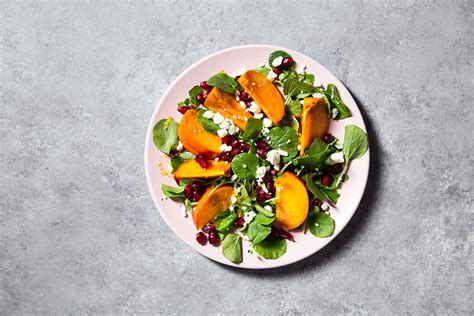 Persimmon And Pomegranate Salad Lublyou