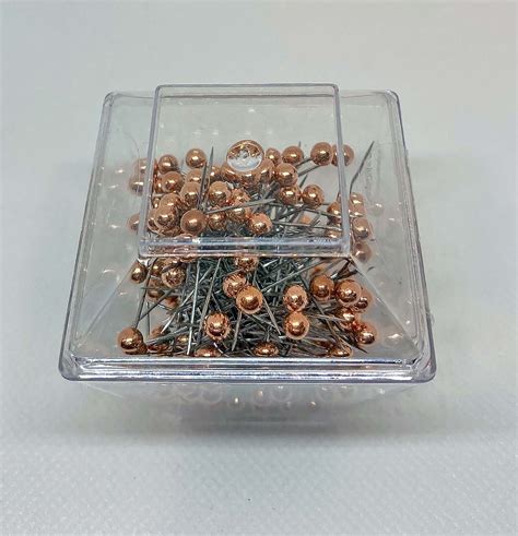 Rose Gold Straight Pins For Sewing And Crafts 150 Pins 1 Etsy