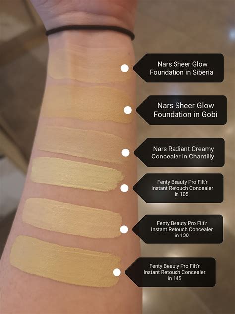 More Fenty And Nars Comparison Swatches For Y All PaleMUA Nars Sheer Glow Foundation