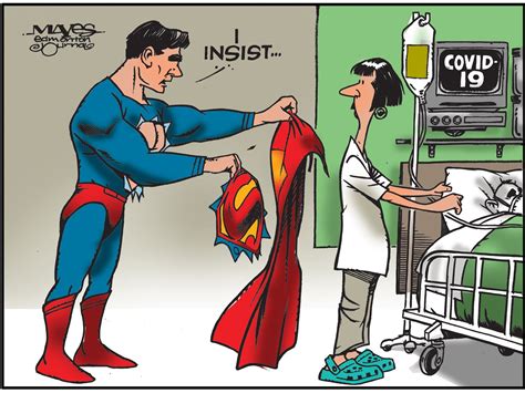 Binocs at this email id: Comic Strip - Superman Offers Cape to Coronavirus Nurse ...