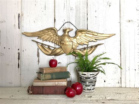 eagle wall plaque set american eagle plaques sexton cast etsy wall hanging hanging metal