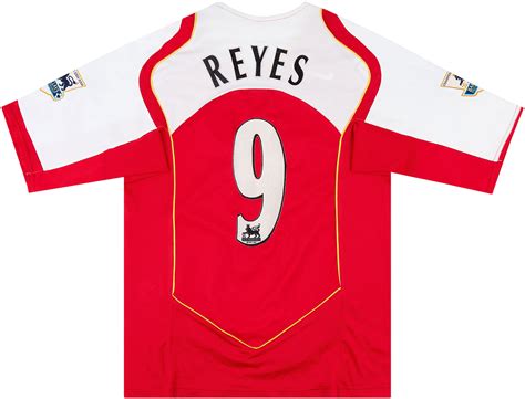 2004 05 Arsenal Home Shirt Reyes 9 Very Good 610 S