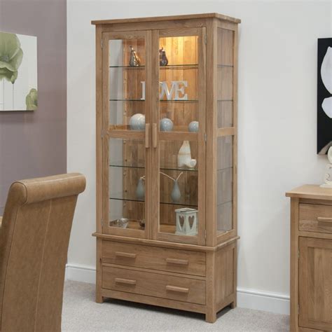 Homestyle Opus Oak Glass Display Cabinet Casamo Love Your Home