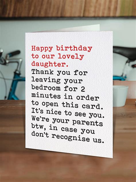 Cheeky And Funny Daughter Birthday Cards Brainbox Candy